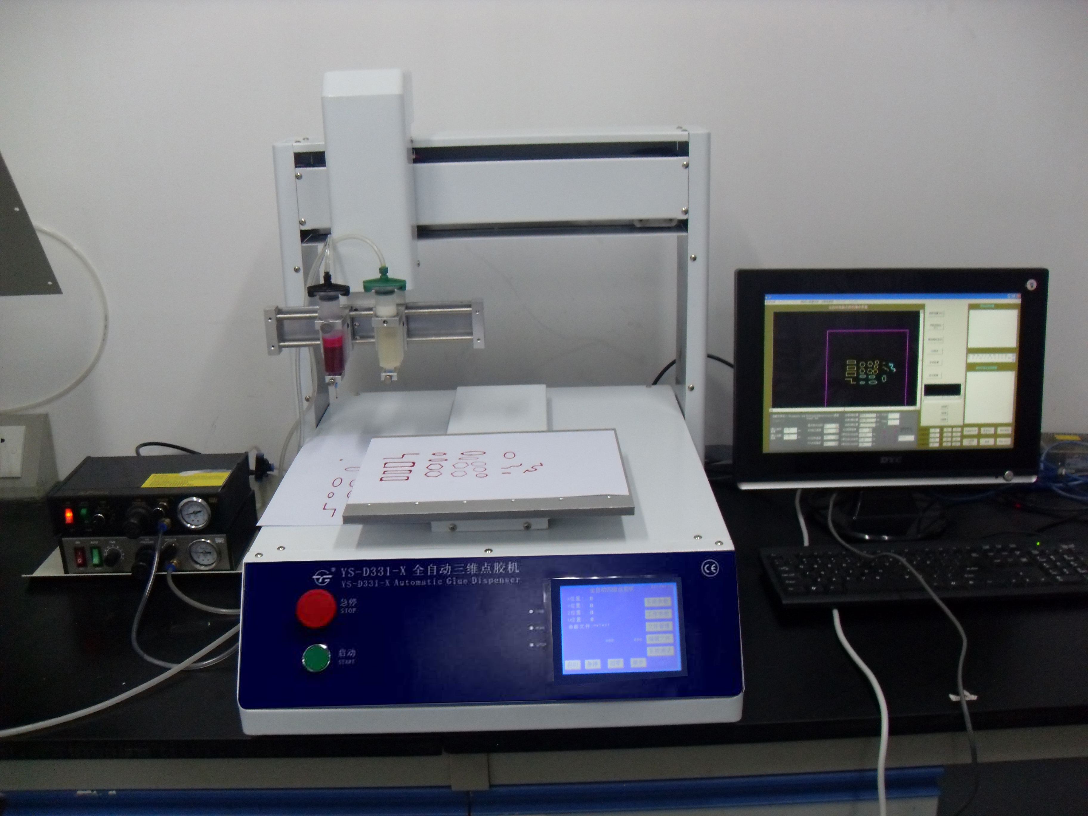 Silicon/Resin glue dispensing m